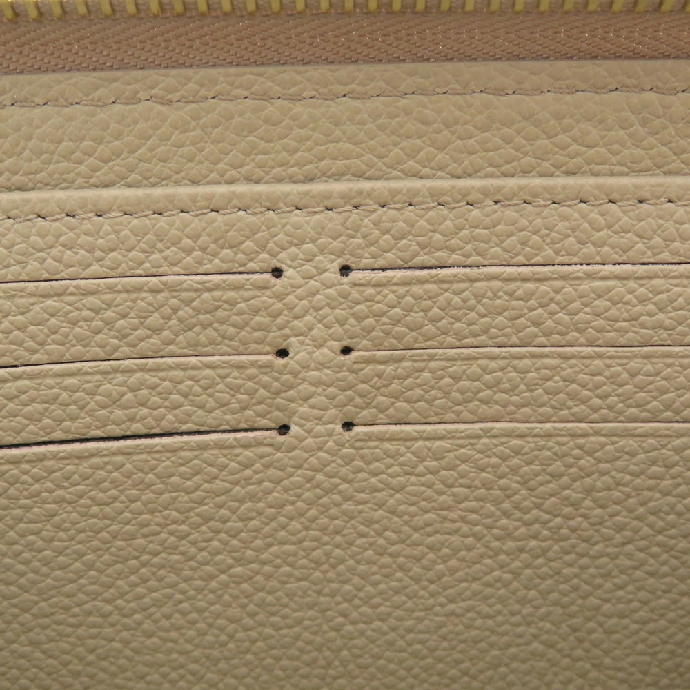 Louis Vuitton Zippy Wallet Monogram Empreinte Long Coin Purse Leather Tan